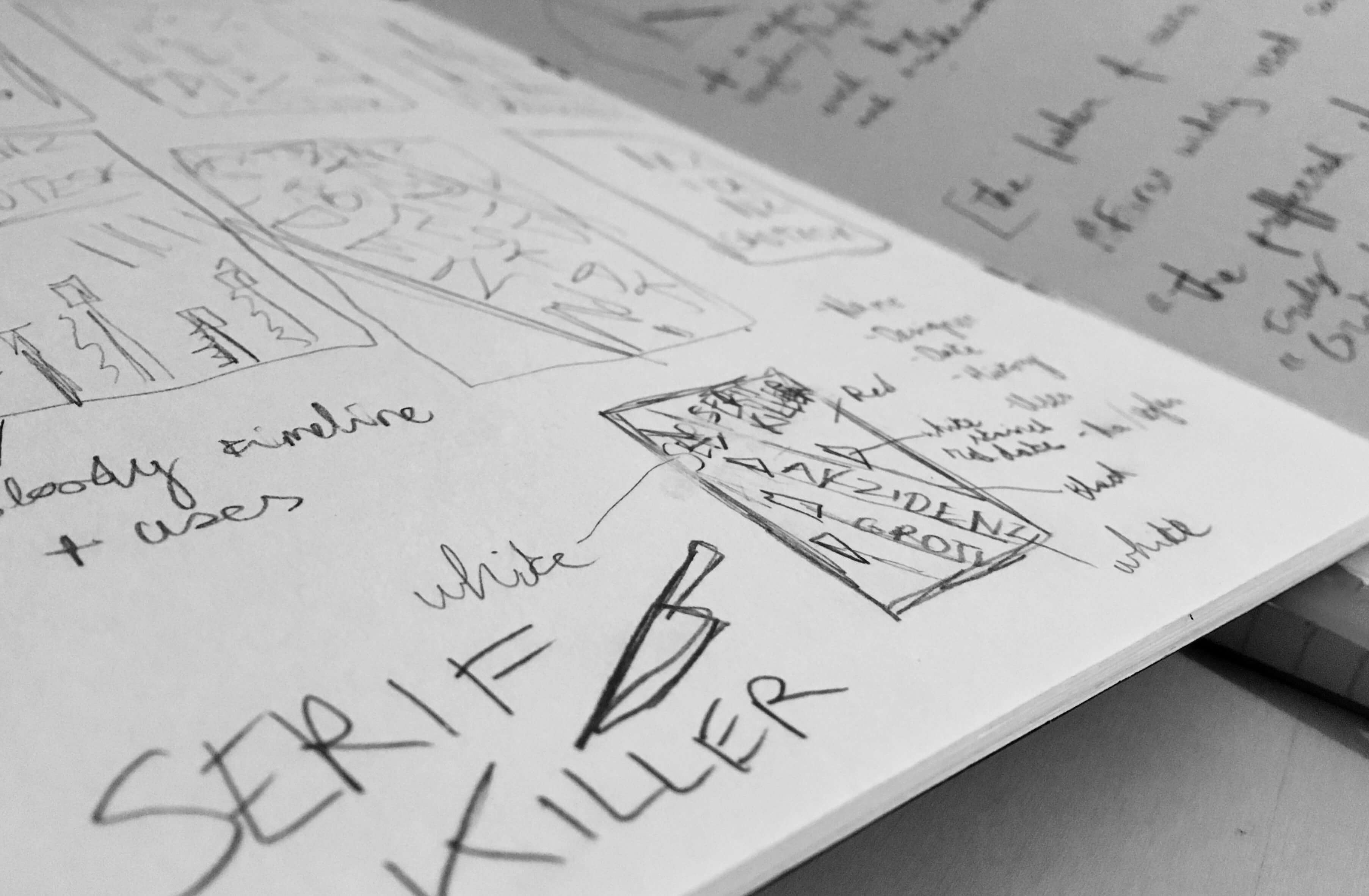 Serif Killer sketches